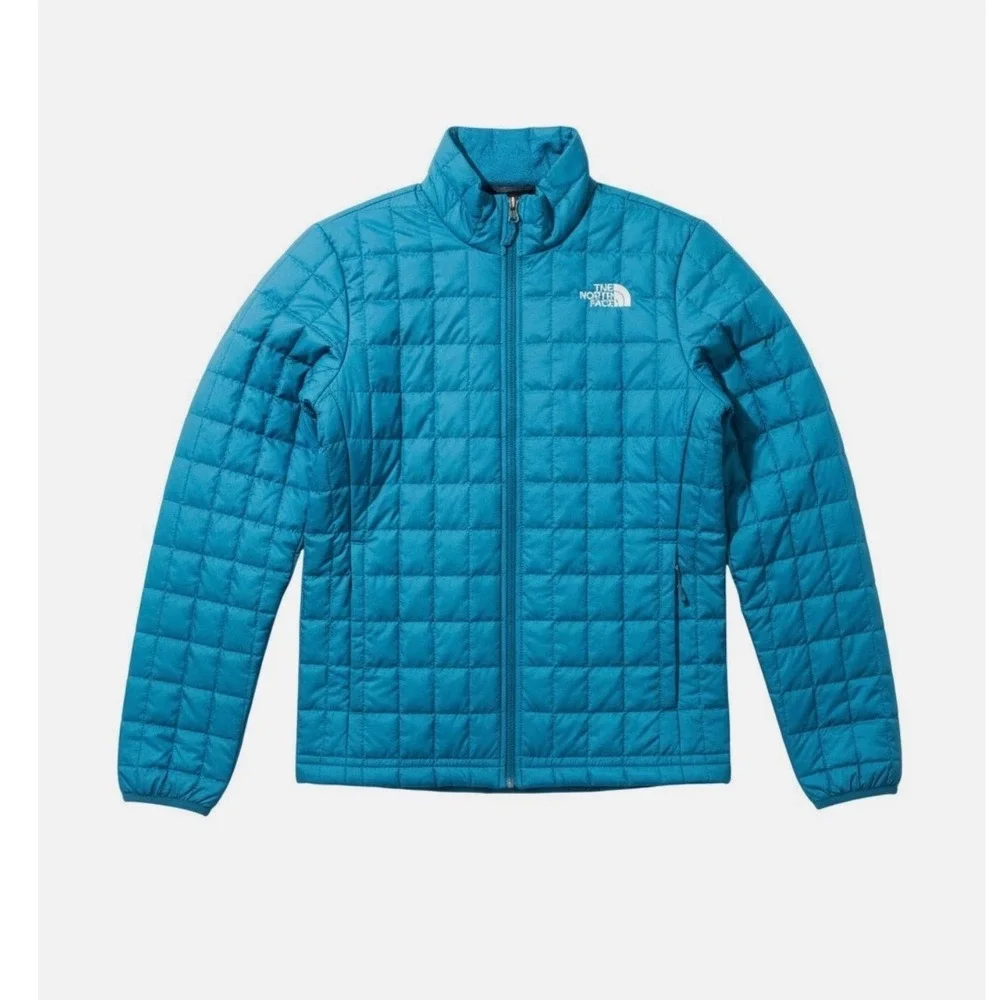 THE NORTH FACE Mens Thermal Insulated Jacket Digital Steel Blue Travel XL NWT